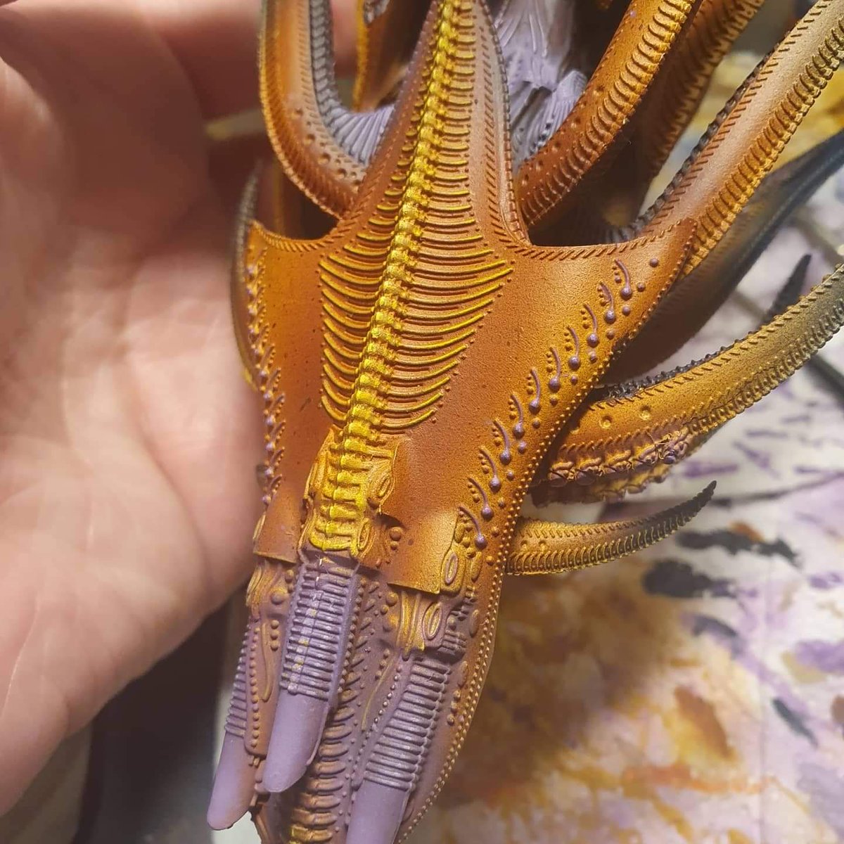 GoblinGamingUK's tweet image. Time to share and show for #WIPWednesday

Goblin Tom is showing off his airbrush skills on his Cthulhu Class Dreadnought from #DropfleetCommander

A few weeks in the making, he hopes to be finished before Friday.

What are you working on this week? 

#GoblinDelivers #Minipainting