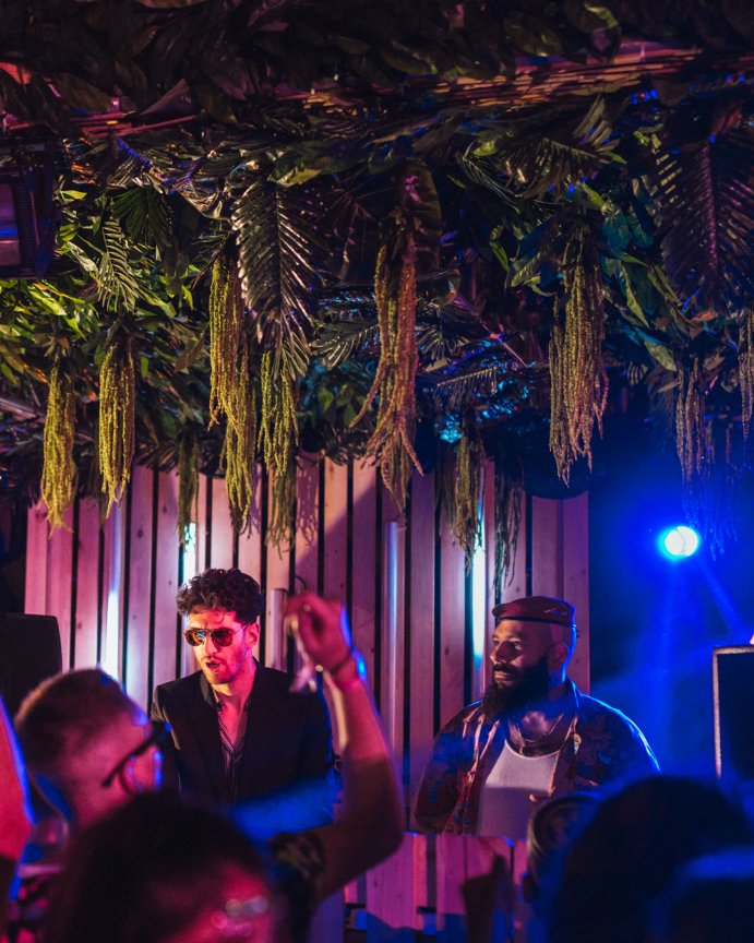 "It was a thrill to see <a href="/Chromeo/">FUNK YOURSELF</a>'s Dave-1 and P-Thugg on such an intimate stage during their Saturday night set, with the beloved Brooklyn duo delivered all their funk vibes, and both smiling widely as they did it. It was a feel-good set all the way through." - <a href="/billboard/">billboard</a>