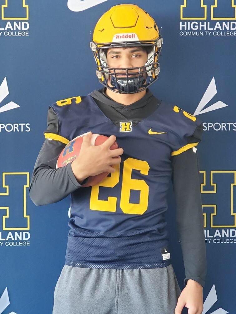 After a lot of consideration and a great visit with @COACH355 and the rest of the coaching staff I have officially signed to play football and continue my education at Highland Community College! As @COACH355 says #nextchapter