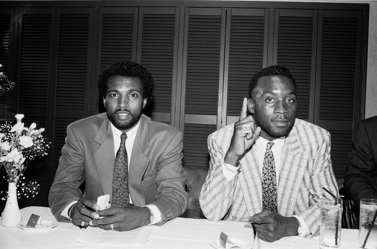 It became clear quickly that he had real talent.Interest mounted as Lawrence’s release date approached in 1993, and through boxing promoter Ambrose Mendy- who he met in prison - several trials were arranged.Fair to say Ambrose had a few contacts in the sporting world...