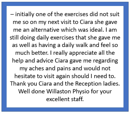 One of our clients was quite nervous about coming to the clinic for treatment, here is what she had to say....
