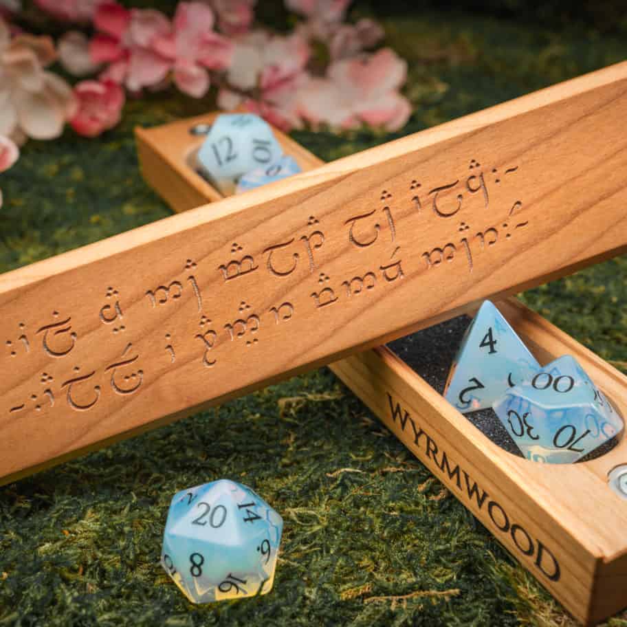 WyrmwoodGaming's tweet photo. Paulie is gaming on a different schedule these days (12-6
EDT) so we're pulling #WyrmwoodWednesday EARLY

Try your hand at a Wood Elf Cherry Dice Vault while you listen to the rooster crow or something 🐓

(Make sure to check the rules down below 👇)
#twitch #ttrpg #giveaway https://t.co/HxsJRspKFL