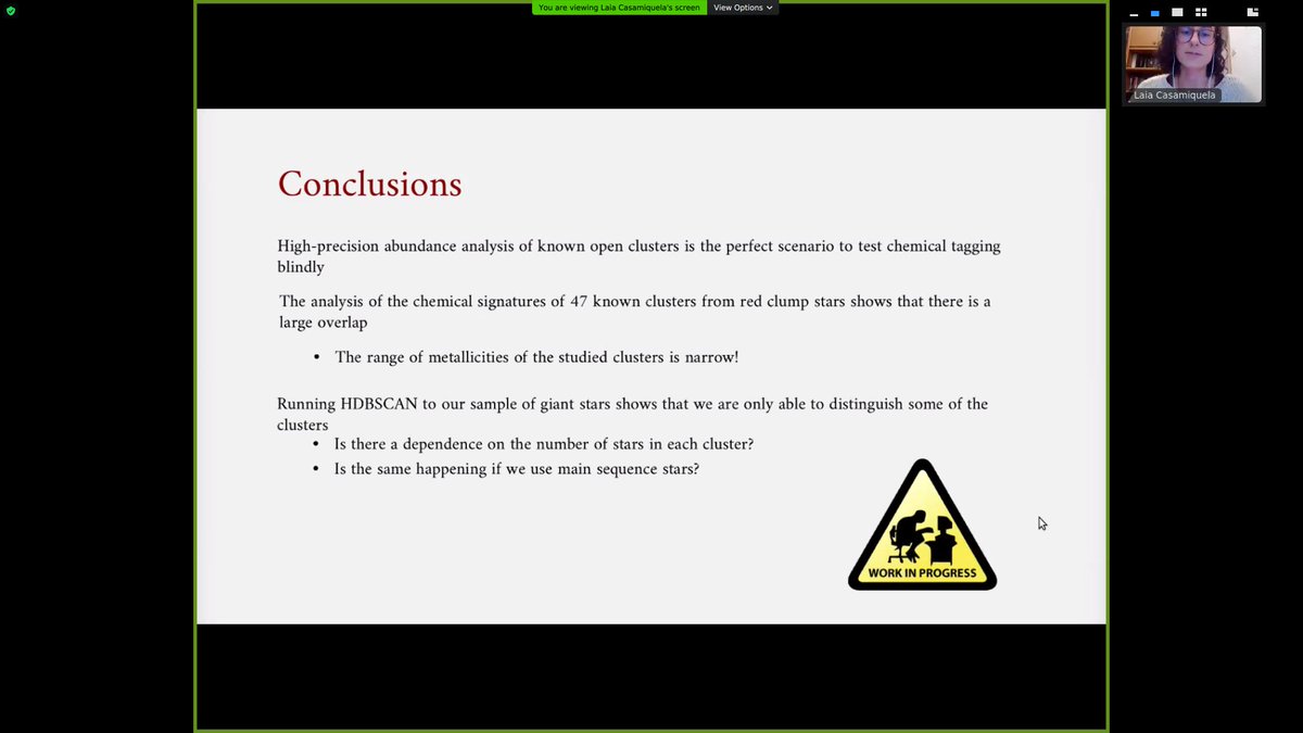 PrecisionSpec's tweet image. Laia Casamiquela (Laboratoire d'Astrophysique de Bordeaux) investigates high precision abundances of open clusters for chemical tagging.

Laia Casamiquela investiga abundâncias de alta precisão de aglomerados abertos para identificação química.

#PrecisionSpectroscopy2021