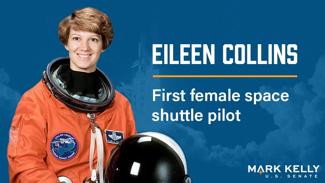 CaptMarkKelly's tweet image. 26 years ago today, Eileen Collins piloted Space Shuttle Discovery on STS-63, making her the first woman to pilot a space shuttle. It was one of her many groundbreaking accomplishments in the @USAirForce and at @NASA.