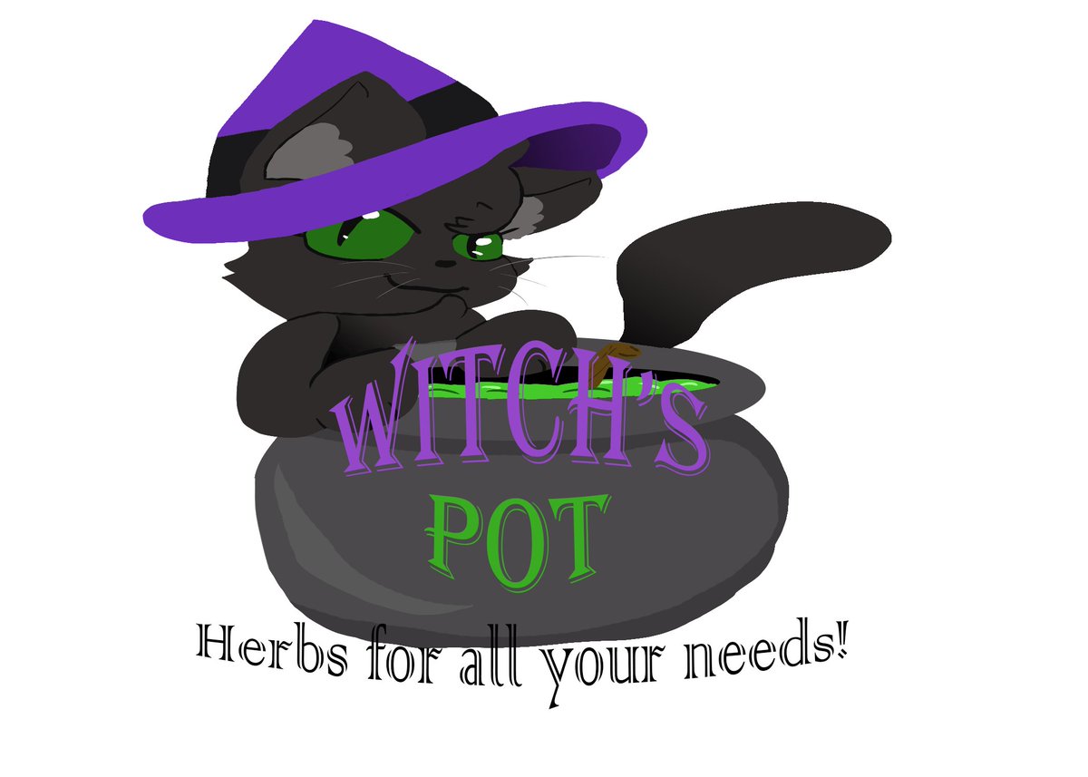 designed a logo for my moms future shop 💜🖤💚 #LogoDesign #graphicdesign #shoplogo #witchesoftwitter #ArtistOnTwitter