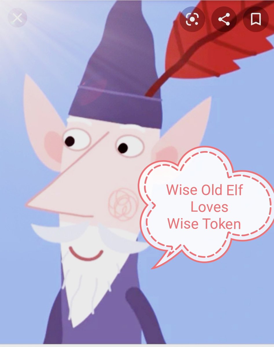 Even Wise Old Elf Got Wise!!
#DeFi #DeFiTheWorld #wisetoken #wisetokeninfo #bitcoinprice #Ethereum #gamestopstock #DeFiChain #Uniswap #Binance #money