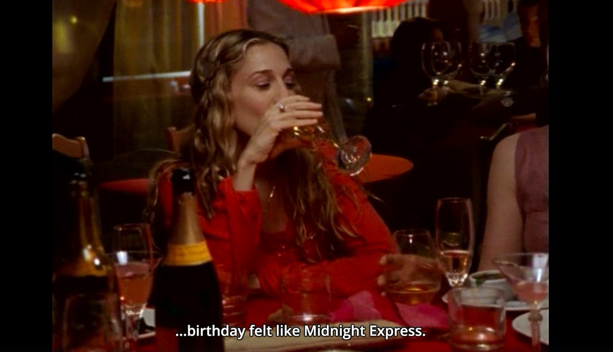 It also reappears in numerous shots of Carrie’s Arabian Nights birthday in S2E2.