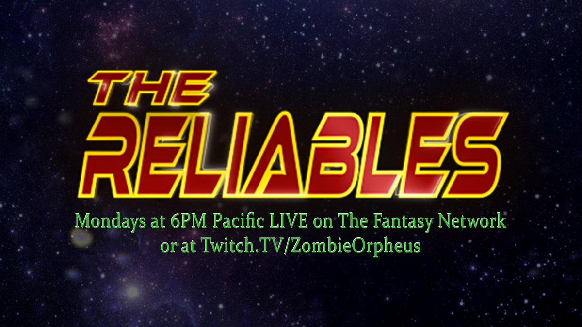 Mondays! Mondays! Mondays! *airhorn noise three times*Need a little  #superherorpg action in your life? Well tune in at 6pm Pacific on Mondays to check out our brand new show, "The Reliables."Cast socials  @bibimbapbryce  @andijaymes  @crashjaxun  @eleisem  @matrix_tactical