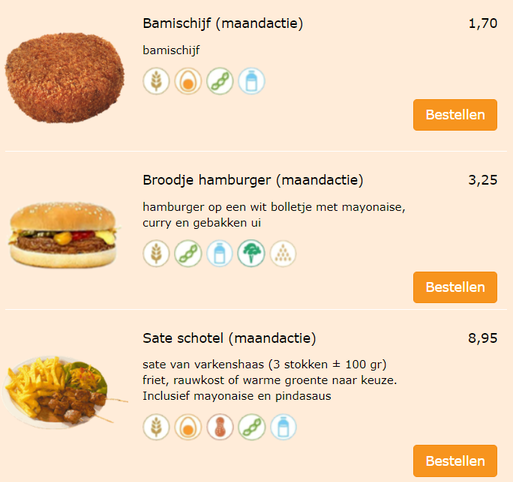 Nieuwe maand, nieuwe aanbieding 😀
De hele maand februari de bamischijf een broodje hamburger en de saté schotel in de spotlight 😋

#bami #bamischijf #hambuger #broodjehambuger #sateschotel #sate #actie #maandactie #groesbeek #breedeweg #cafetariarikken #cafetaria #aanbieding
