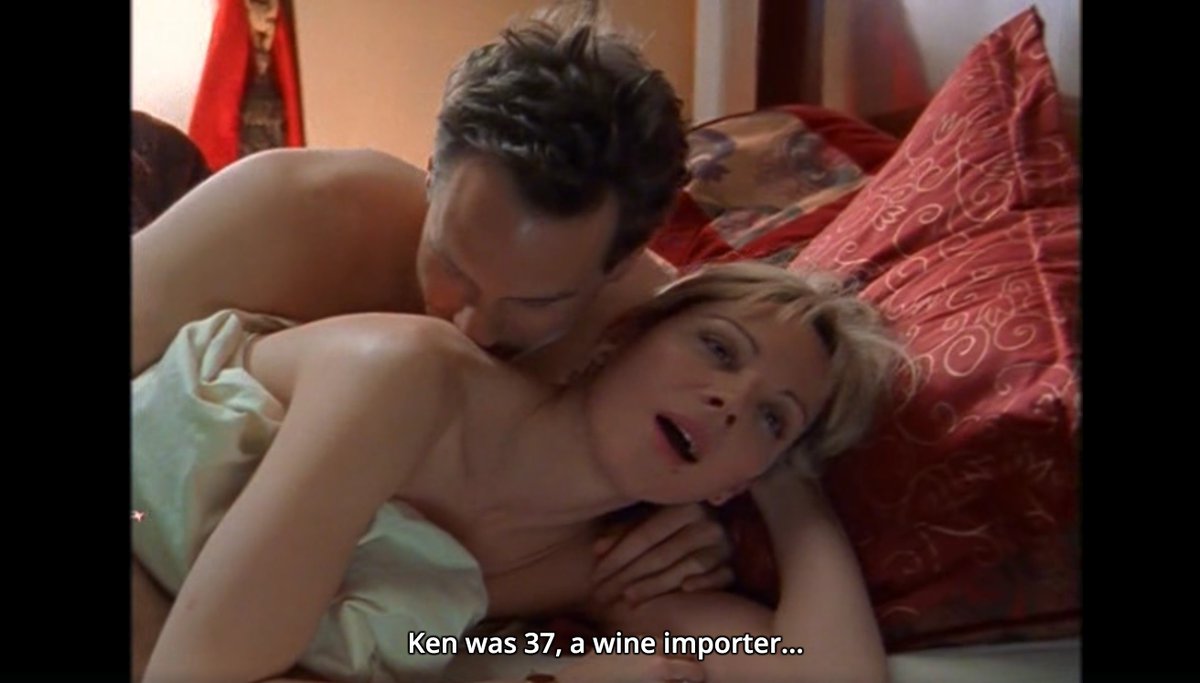 In S1, Samantha hooks up with Ken, a married wine importer. I’m assuming the ’94 Montrachet is the DRC Montrachet Grand Cru, renowned as one of the world’s best Chardonnays that very few get the chance to try. It’s a clever way to say this affair is a BIG deal for this guy.
