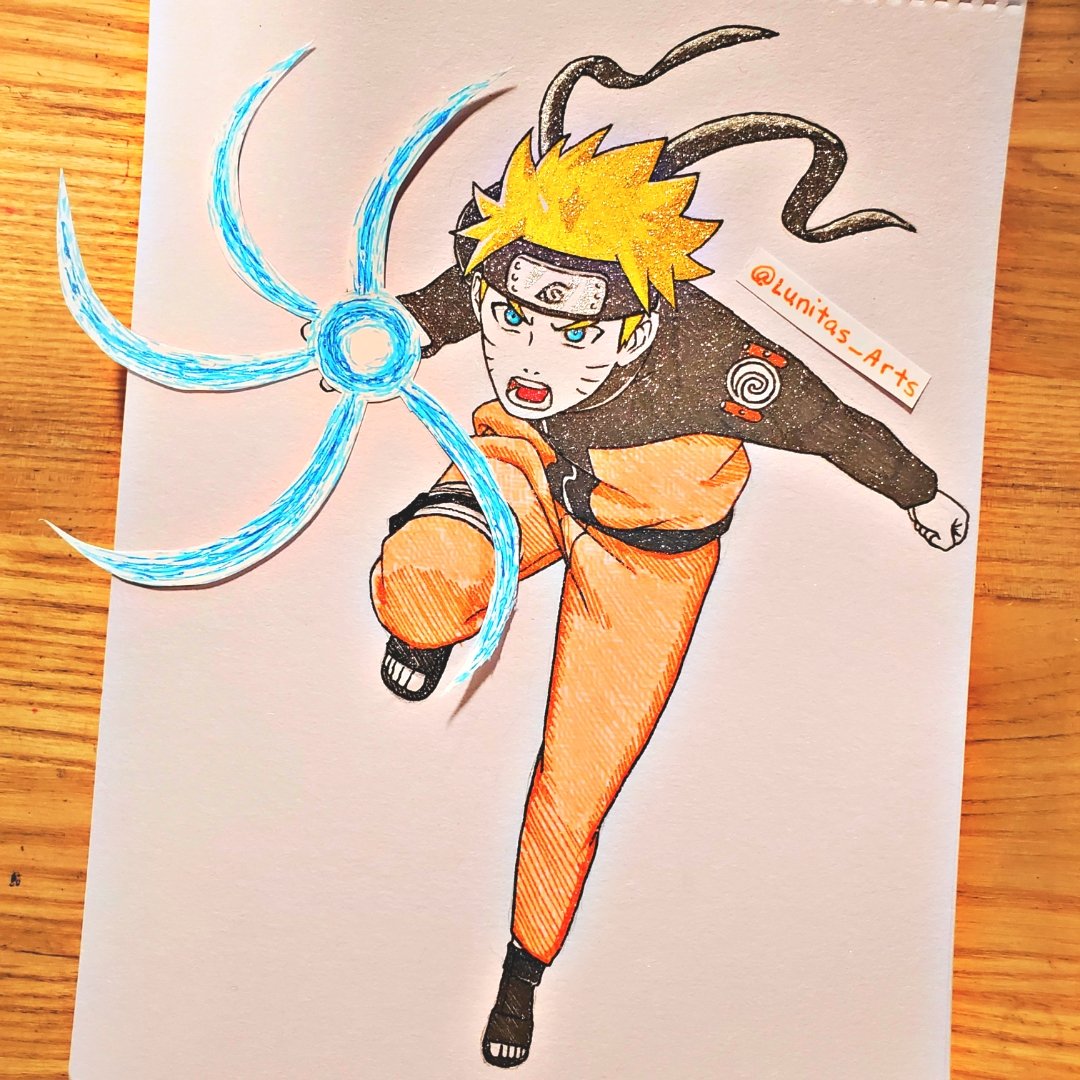 Anime drawing, how to draw Naruto uzumaki