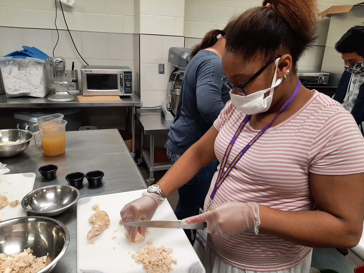 CISD culinary learning new techniques. #Just4Kids #IndianPride #WereGoingPlaces #CTEMonth