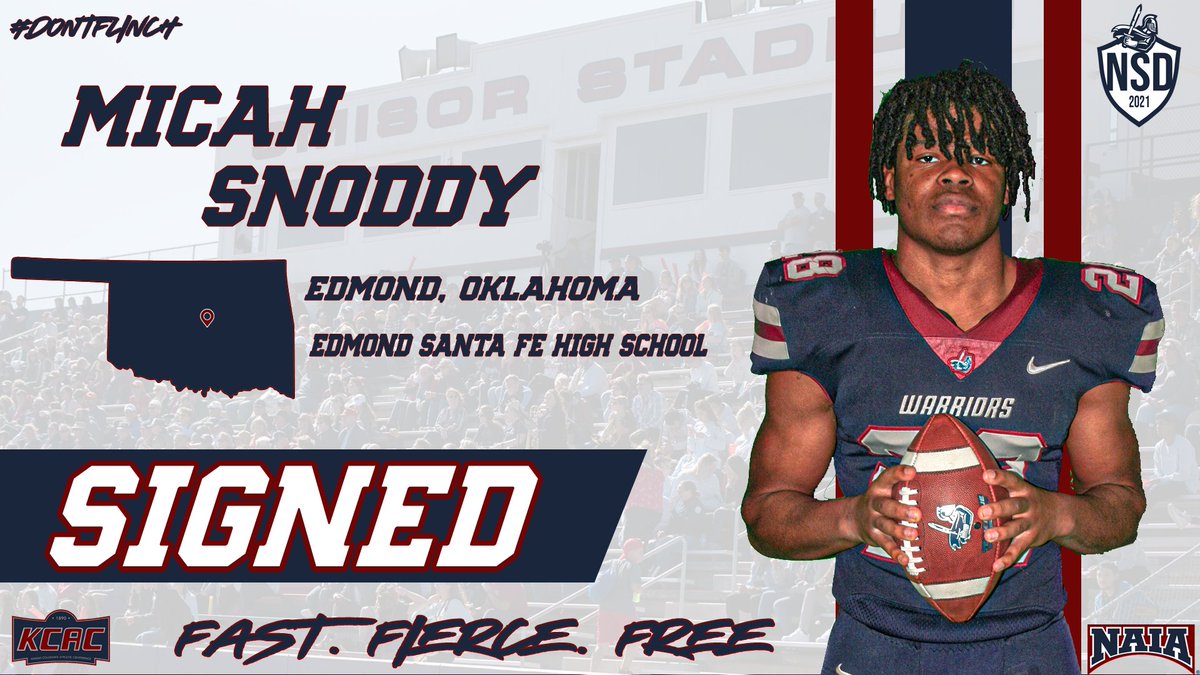 Joining #WarriorNation from Edmond, OK <a href="/MicahSnoddy/">Micah Snoddy</a>! Welcome to the Family! #DontFlinch#NSD21