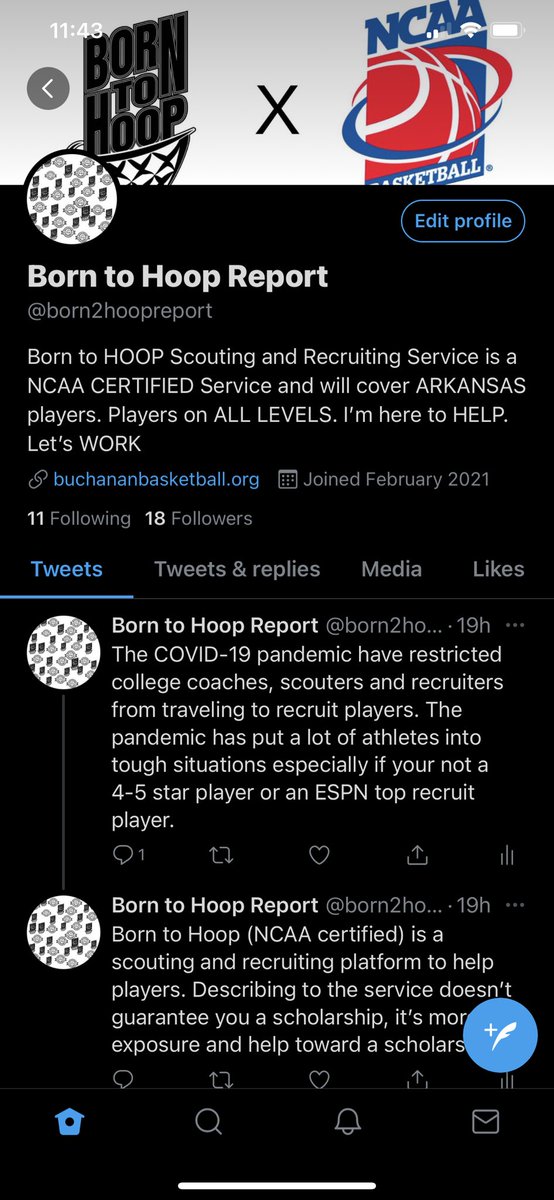 Born to Hoop Report tweet media