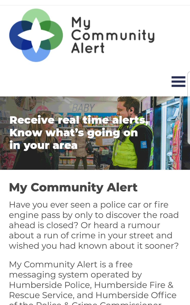 Just discovered #mycommunityalert has topped 40k members 🥳  <a href="/AlertPlatform/">Neighbourhood Alert</a> if you live or work in the <a href="/Humberbeat/">Humberside Police</a> area sign up to receive messages from Police <a href="/HumbersideFire/">Humberside Fire & Rescue</a> <a href="/HumbersidePCC/">Humberside PCC</a> about your area mycommunityalert.co.uk