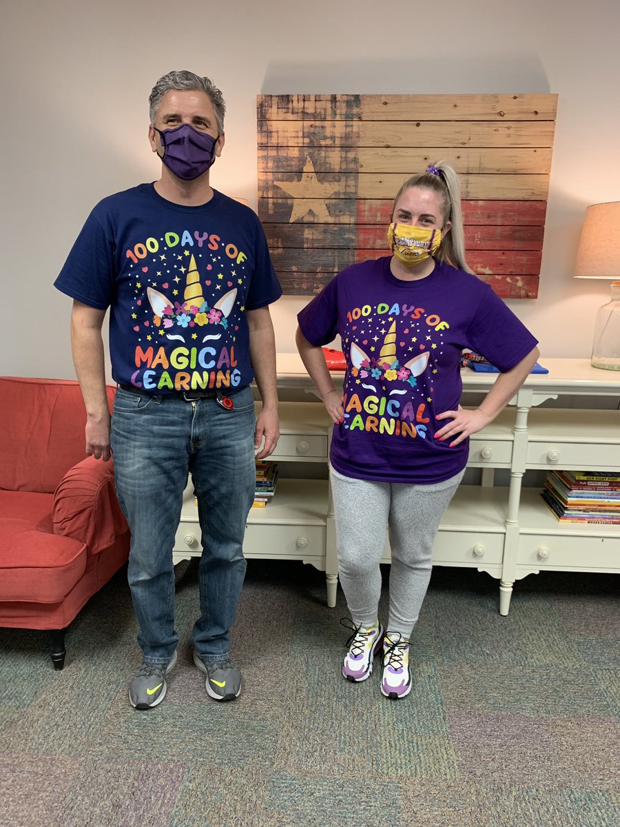 100th day of greatness! I even dyed my hair grey for the occasion...