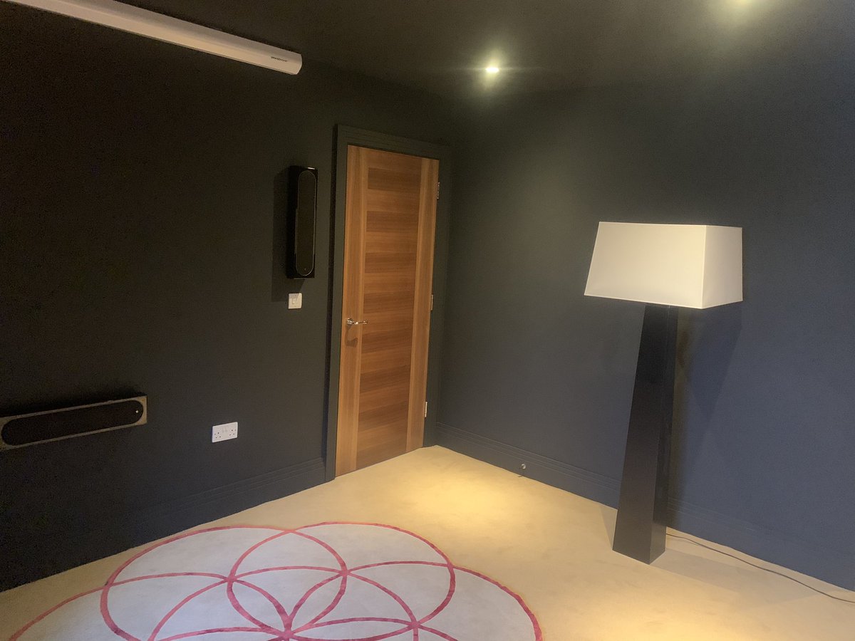 Hertsdecorator's tweet photo. Project #croxleygreen completed today. @LickHome products used for the first time on this job and very happy with the paint. Cinema Room finished in Black on all surfaces. #lickhome #croxleygreen #safeworkingpractices https://t.co/naczpluCxZ