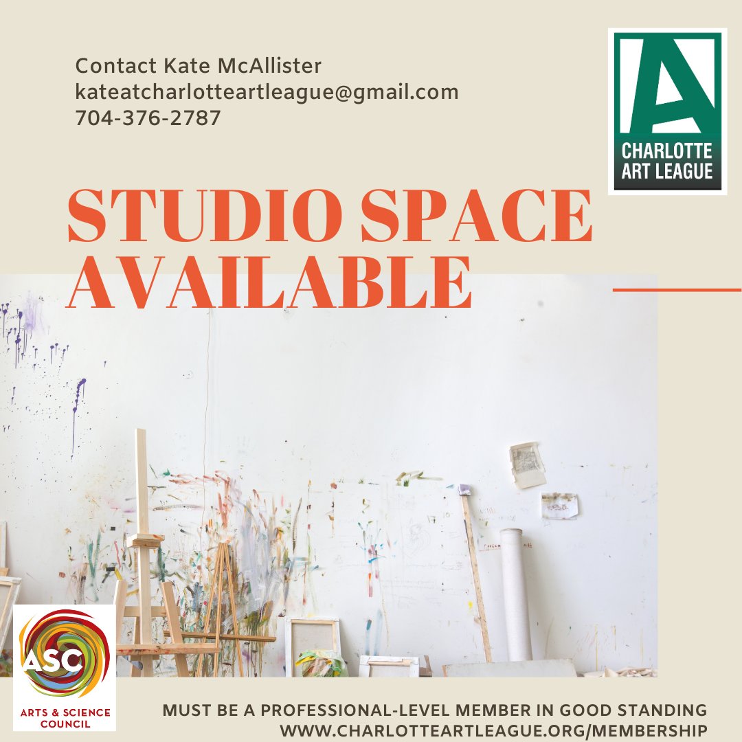 We've got studio space! $150/month for an 8x8, or $275/month for an 8x16. We're moving in June, but move in to our space now and be among the first to choose your studio in the new building! Contact Kate for more information. Link in bio. 

#cltart #charlotteart #charlotteartists
