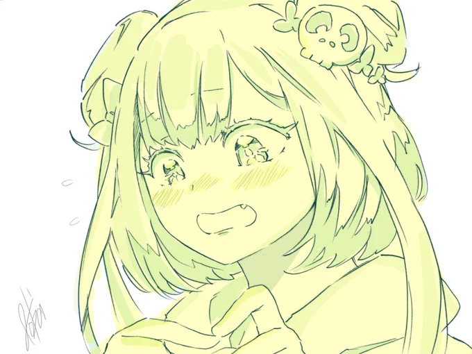 照れるしあちゃん
#絵クロマンサー 