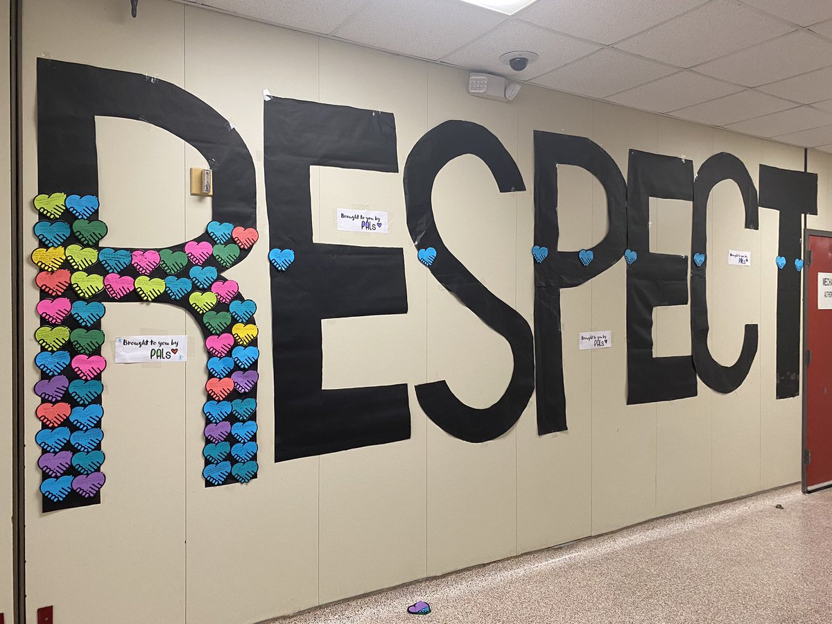 PALs ask what does Respect mean to you? Respect comes from many forms and from both sides. Filling up our Respect Wall. We will repost when our wall is full.