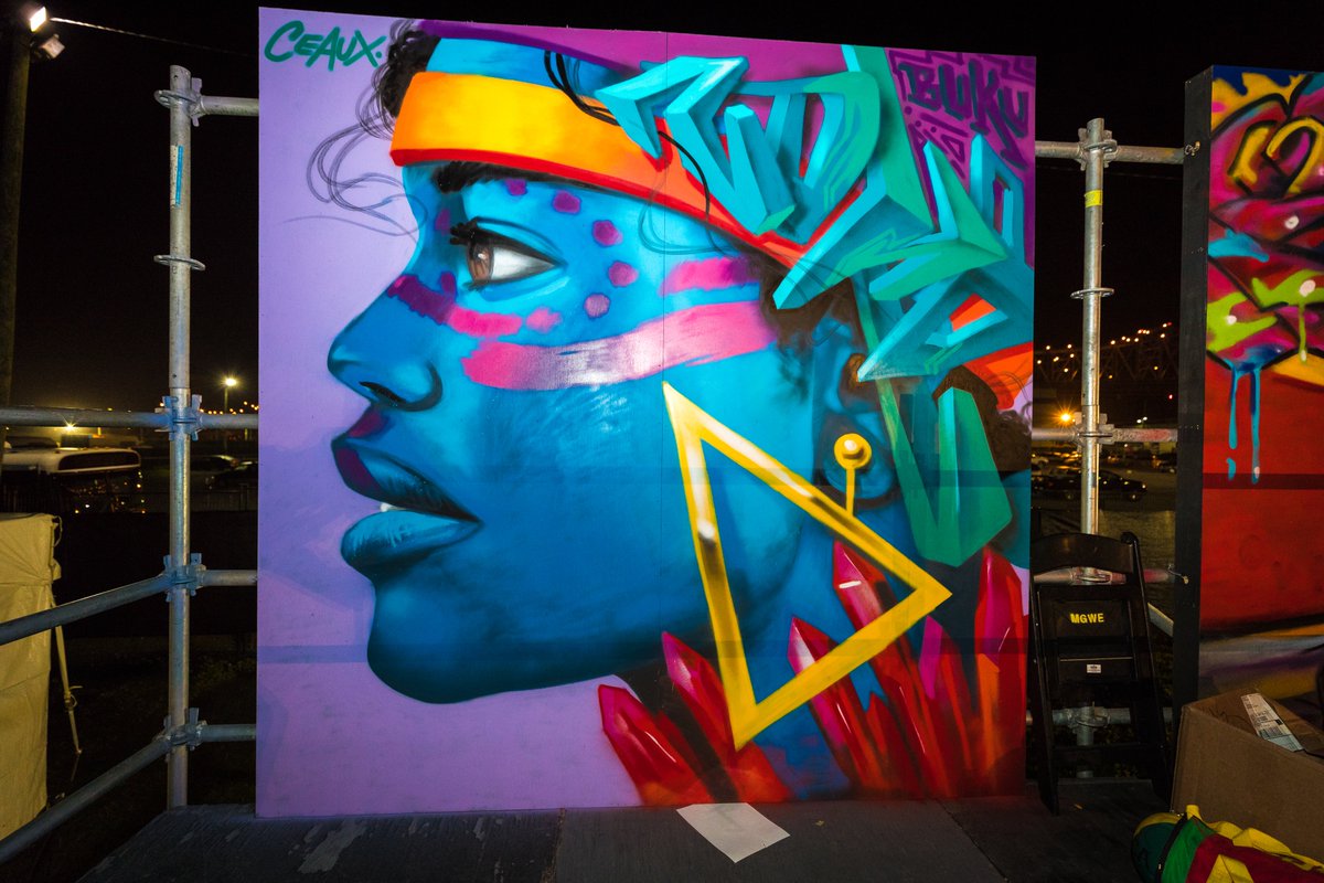 thebukuproject's tweet photo. "when people look at my work, I want them to see a part of themselves in it, a sense of nostalgia." - @ceauxartwork. #CEAUX is a BUKU live gallery veteran who has shared his art w the #BUKREWE over the years. 🎨 https://t.co/PyTKB5wNHR