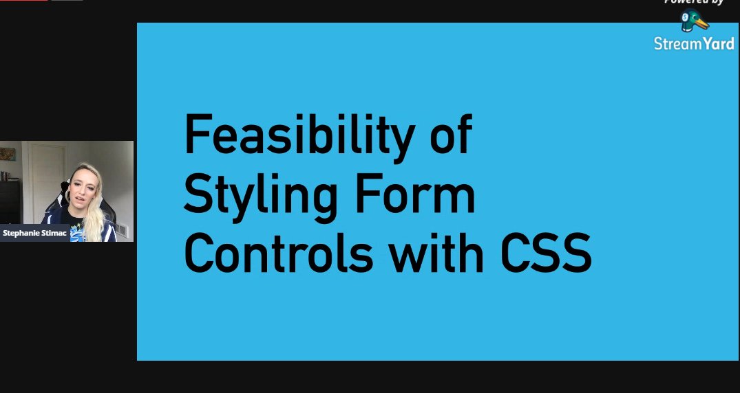 We have started our meetup with <a href="/seaotta/">Stephanie 🔮 Web Witch ( 🦋 @seaotta.dev)</a> chatting about 'The Future of HTML controls'#scottishDevelopers