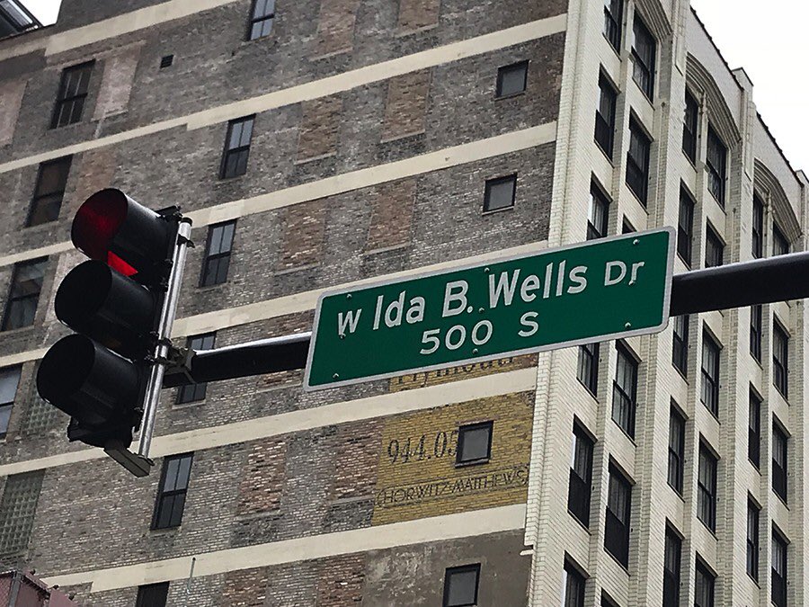 I just LOVE me some Ida B Wells. She was a founder of the NAACP & was a journalist who chronicled & exposed lynchings via her gift of writing. She lived & died in Chicago (originally from Mississippi) & we even have a street named after her.