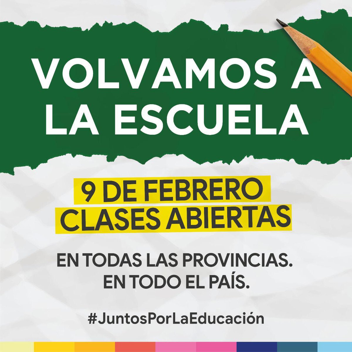 Este 9 de febrero, convocamos a participar de una clase abierta en donde docentes, padres y alumnos serán oradores de un encuentro que exige abrir las escuelas y volver a las aulas en Chubut
#VolvamosALaEscuela #JuntosPorLaEducacion <a href="/rperiodismo/">Rodrigo Mansilla</a> <a href="/ElChubut/">Diario EL CHUBUT</a> <a href="/JornadaWeb/">Diario Jornada</a> <a href="/RadioChubut/">Radio Chubut</a>