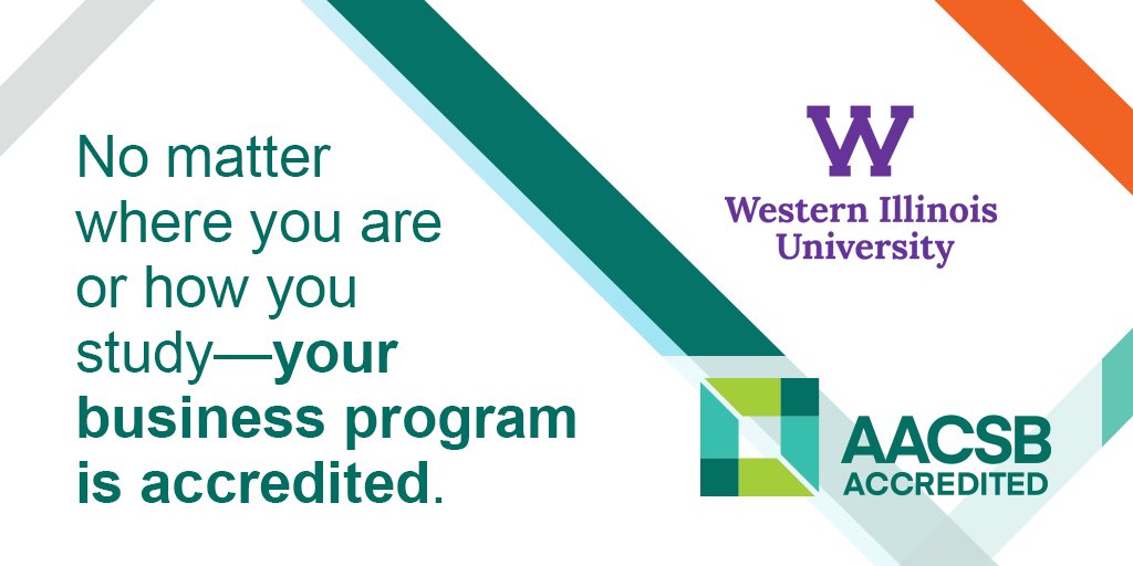 WesternILUniv's tweet photo. WIU is among just 5% of all schools ✨w o r l d w i d e✨ offering degree programs in business that hold accreditation from the AACSB International -- The Association to Advance Collegiate Schools of Business. Read more at https://t.co/0NGFKC9u8I. https://t.co/bLgwnvtZQs