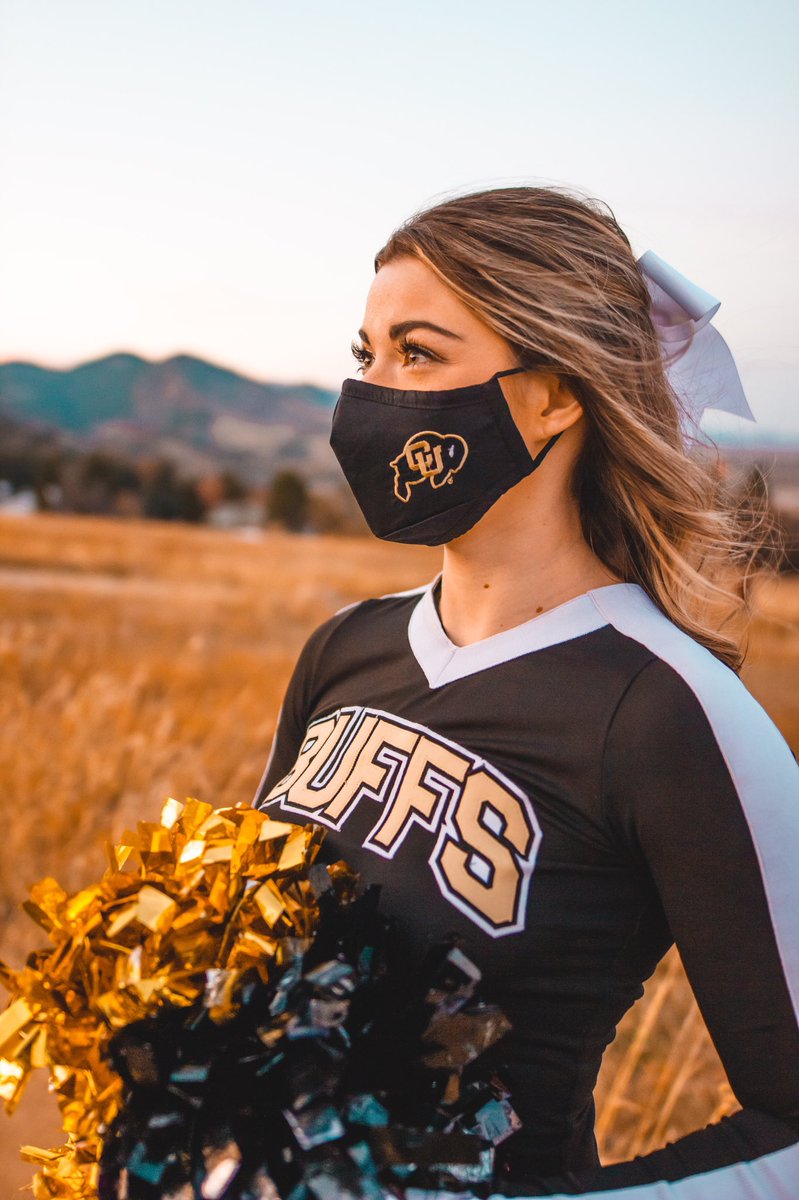 CUBuffsCheer's tweet photo. Happy National Girls &amp; Women in Sports Day! May we continue to inspire girls and women to be active, healthy, and shatter glass ceilings! 💪🖤 #NGWSD #LeadHerForward https://t.co/2mj2r7beQd