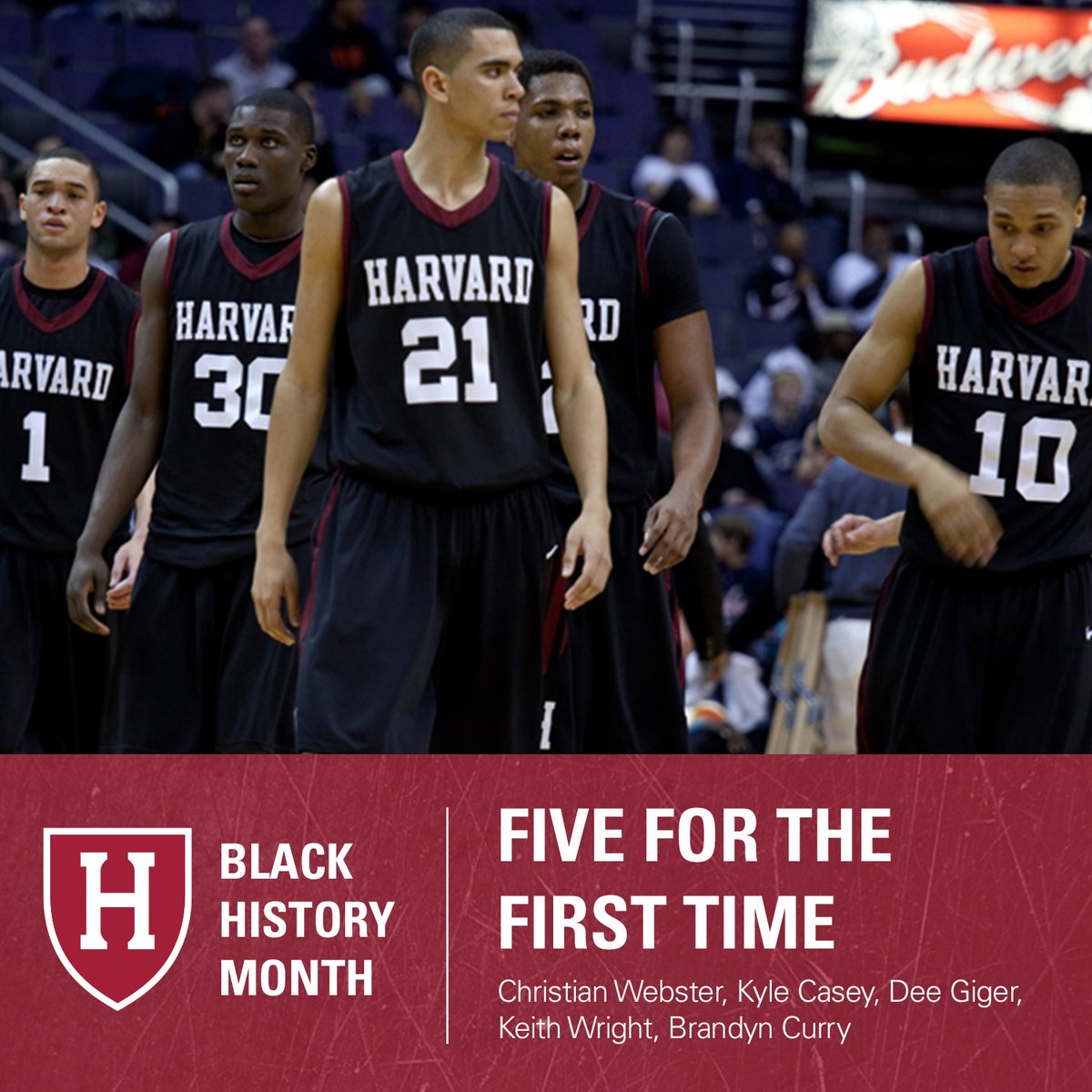 Our #BlackHistoryMonth moment today takes us back to a road game at Georgetown on Dec. 23, 2009, when we had five Black players take the court together for the first time in the history of the program.
