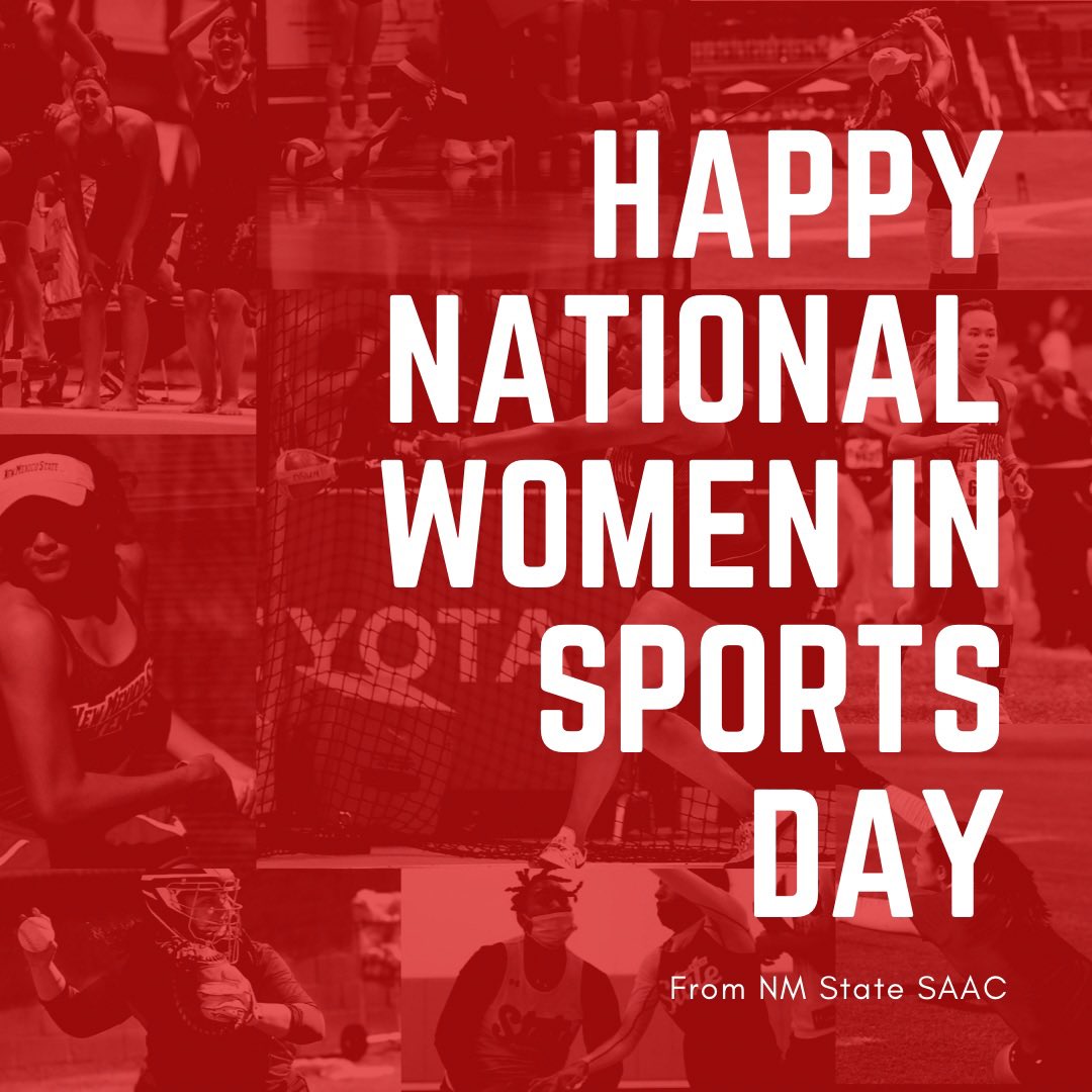 NMStateSAAC's tweet photo. Today we celebrate the 35th annual National Girls and Women in Sports Day
_____________________
#NGWSD2021 #WomenInSportsDay https://t.co/pyXAPc1JzM
