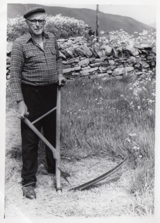 This is Joe. He thatched the hut and he sold may family the land on which we built our house. He served on motor torpedo boats in the war and took us maceral fishing in the bay. Like most Shetland fishermen of his era, he couldn't swim.