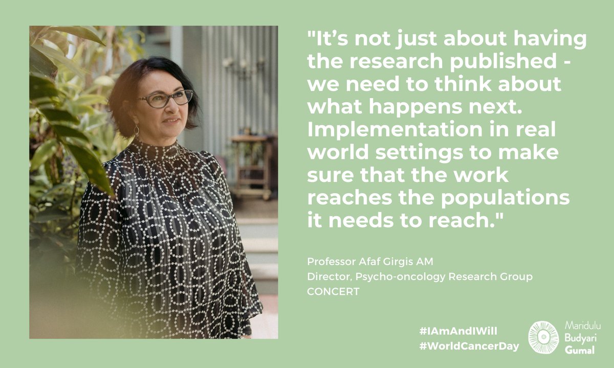 CONCERT_TCRC (@concerttcrc) on Twitter photo Professor <a href="/Afaf_Girgis/">Afaf Girgis AM (she/her)</a> , Director Psycho-Oncology Research Group, CONCERT continues her valuable real-world research. #WorldCancerDay #WorkingTogether #CancerResearch <a href="/ConcertTcrc/">CONCERT_TCRC</a> <a href="/CancerSPHERE/">SPHERE Cancer Clinical Academic Group</a> Professor <a href="/Afaf_Girgis/">Afaf Girgis AM (she/her)</a> , Director Psycho-Oncology Research Group, CONCERT continues her valuable real-world research. #WorldCancerDay #WorkingTogether #CancerResearch <a href="/ConcertTcrc/">CONCERT_TCRC</a> <a href="/CancerSPHERE/">SPHERE Cancer Clinical Academic Group</a>