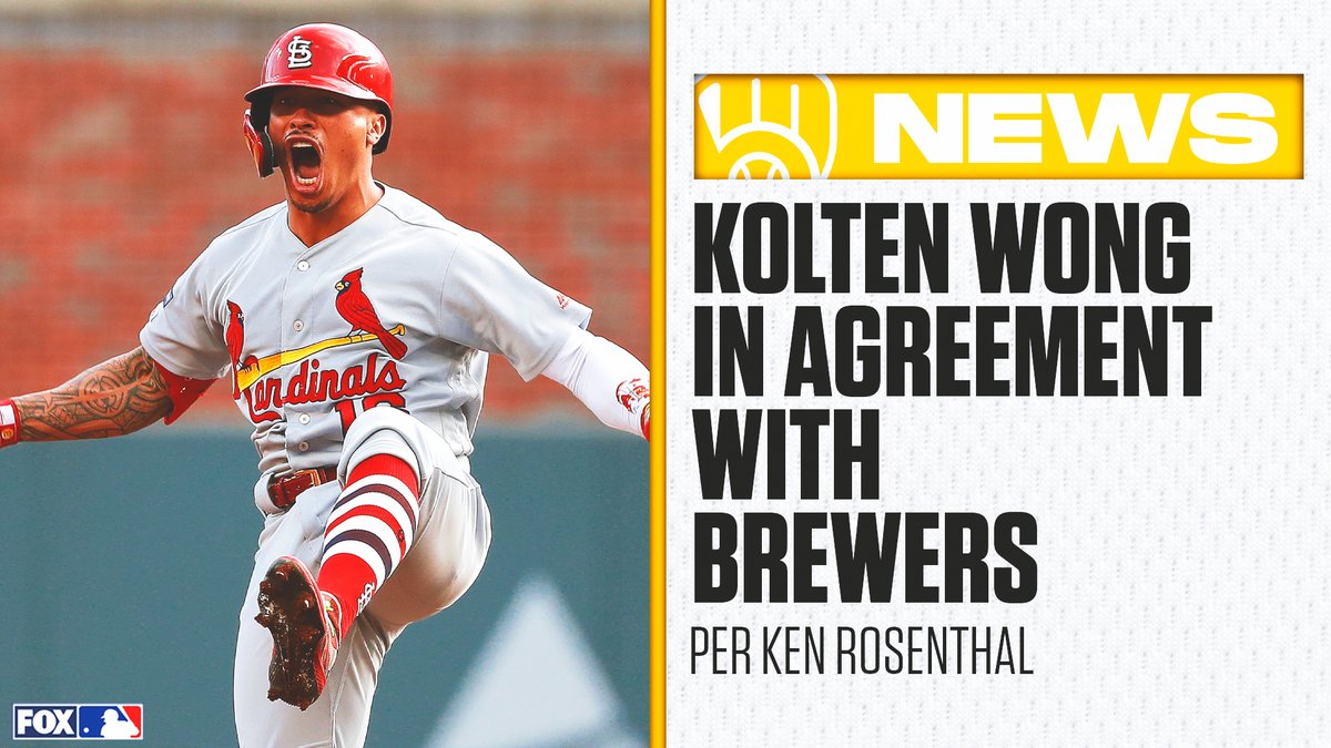 FOX Sports: MLB on X: Kolten Wong in agreement with Brewers on a 2-year,  $18M deal, per @Ken_Rosenthal.  / X