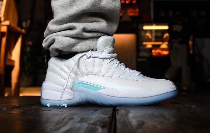low top jordan 12 white