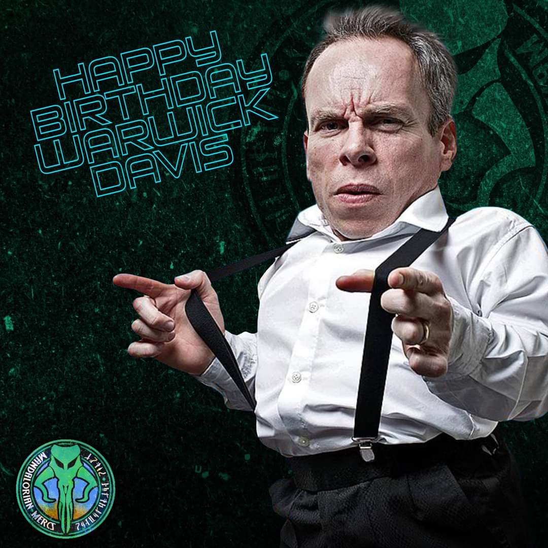 We wish a very happy birthday to Warwick Davis !    