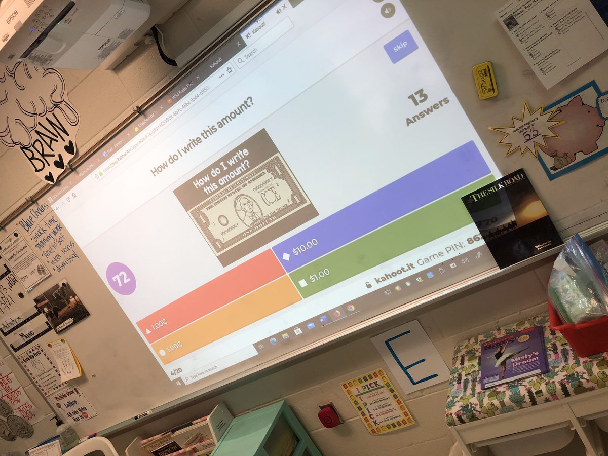 MrsCook_DCS's tweet photo. A little Kahoot &amp; device time is always nice! #Mathreview #DCS #Lpsrocks https://t.co/akMvbGFcX3