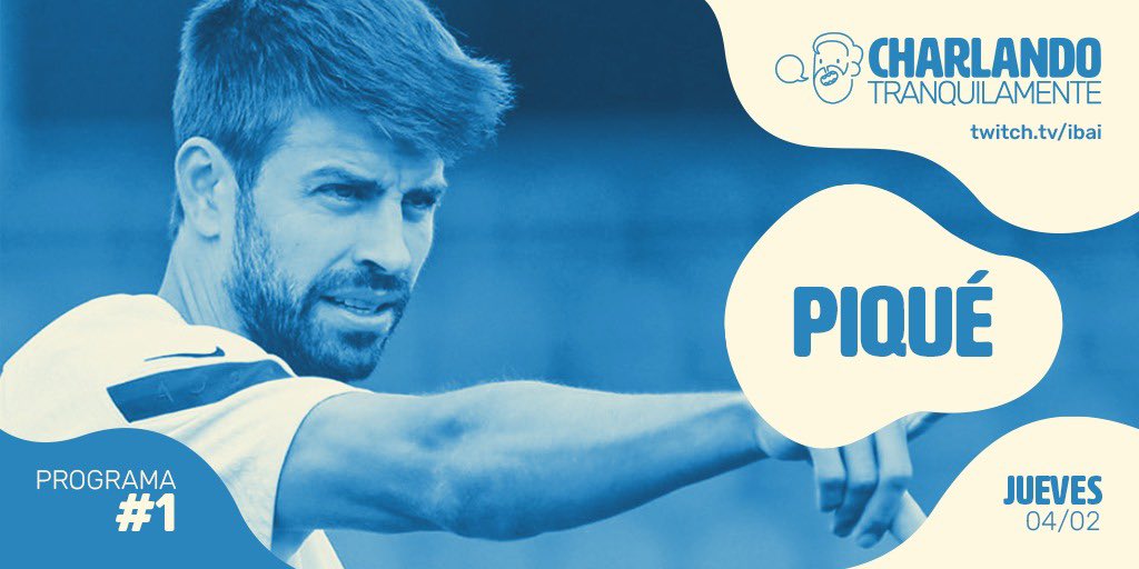 Mañana, estreno en Twitch “charlando tranquilamente”

Primer invitado: <a href="/3gerardpique/">Gerard Piqué</a> 

Hablaremos durante unas horas sin guión, ni entrevistas. 

A las 21:00 empezamos.