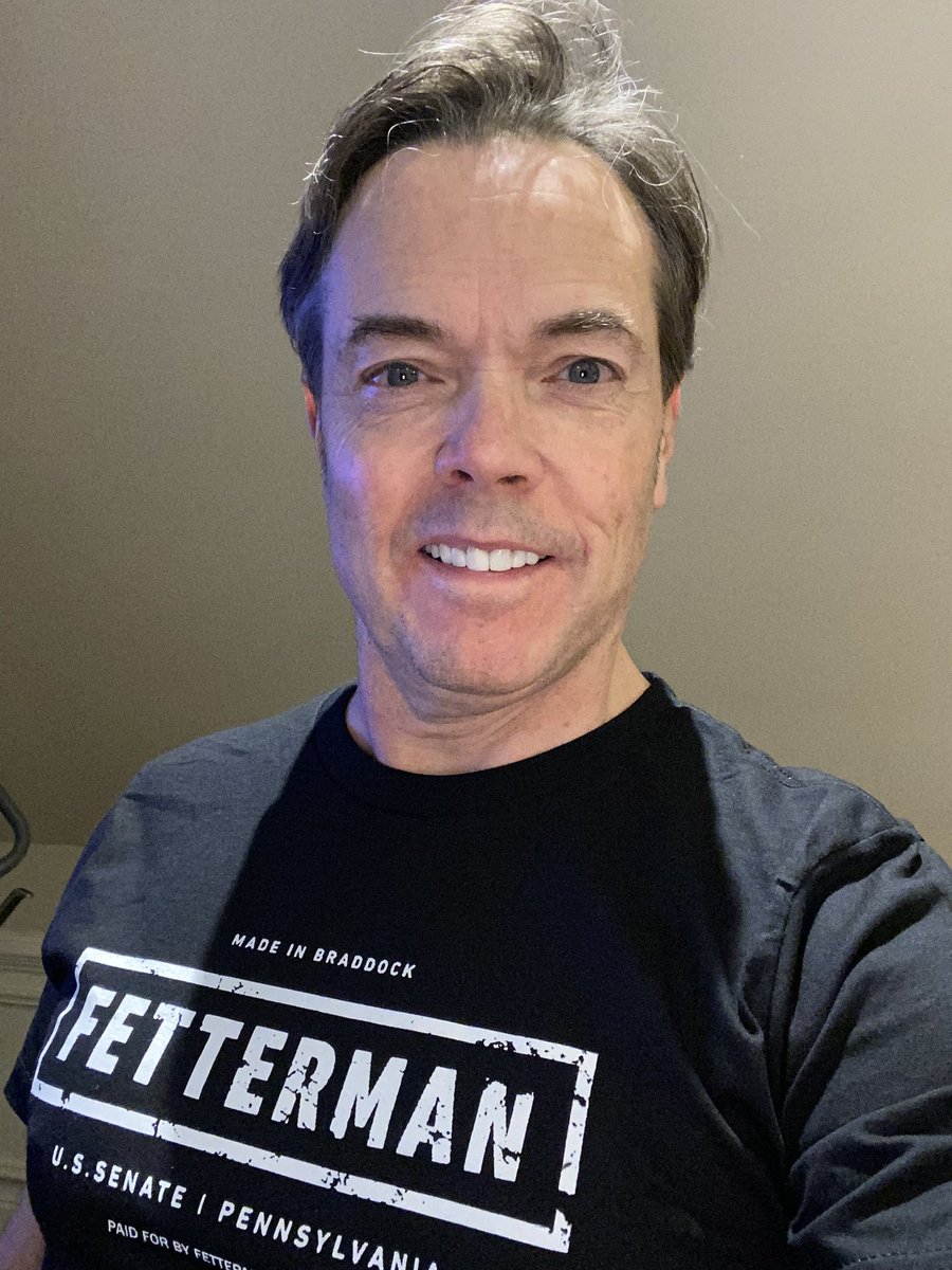 I got my t shirt John! I’m supporting the next US senator from the state of Pennsylvania John Fetterman from Atlanta Georgia! <a href="/JohnFetterman/">John Fetterman</a> <a href="/giselefetterman/">Gisele Barreto Fetterman</a> <a href="/LeviFetterman/">Levi</a> #Pennsylvania #ussenate #fettermanforpa #Democrat #Lieutenantgovernor #SenatorfromPennsylvania #braddock