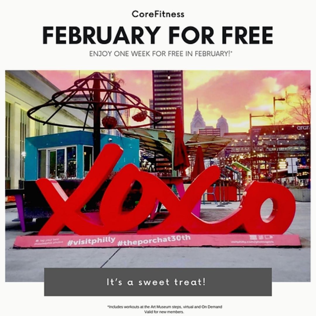 ⚡ Give <a href="/CoreFitnessPHL/">CoreFitness</a>  a try for one week in the month of February. You choose the week! You can jump in for unlimited virtual and/or in person classes AND you'll have full, unlimited access to their On Demand workout library. Go to core-fit.com to get started!