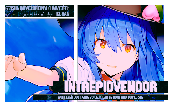 INTREPIDVENDOR's tweet image. ,
                             First!! I counted, it’s OK to go ahead
                               Second!! I counted, it’s OK to rest
                          Third!! I counted, it’s OK to think about it

                      [ ɢᴇɴsʜɪɴ ɪᴍᴘᴀᴄᴛ ᴏᴄ || #GENSHINIMPACTRP ]