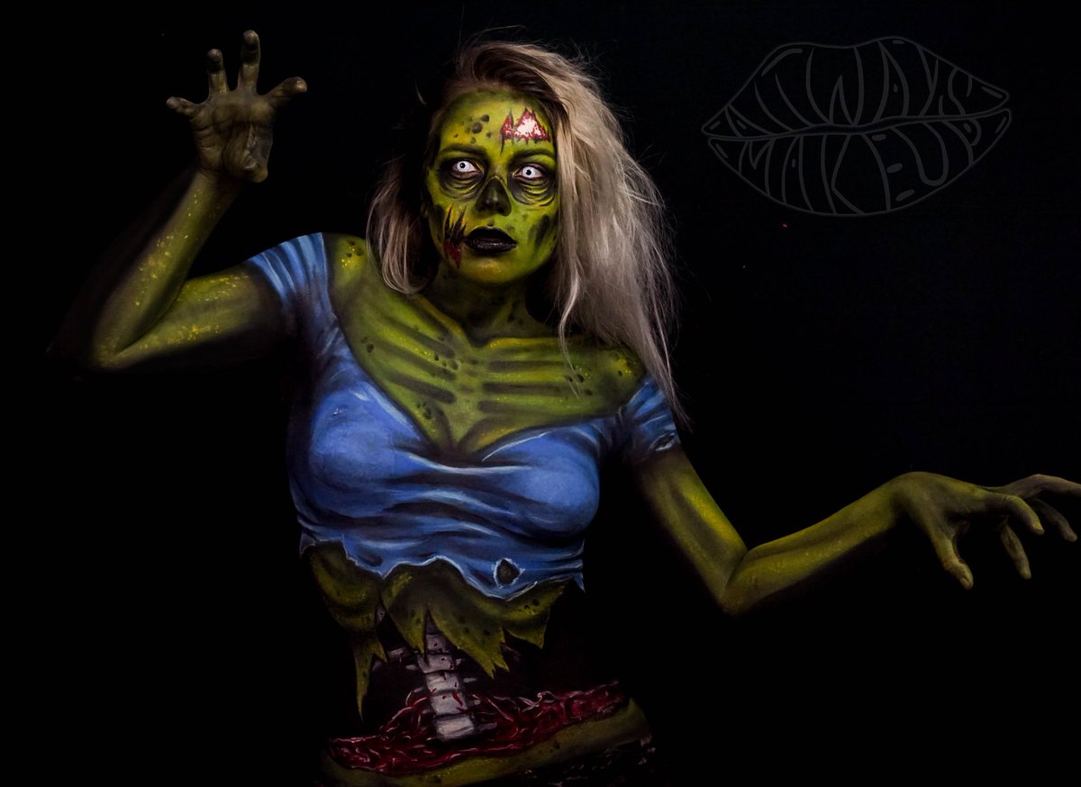 This. Is. My. Favorite. Thing. I’ve. Ever. Done. 🧟‍♀️ 
Zombie..8 hours total, 6 hour live stream!
Be sure to follow my Twitch channel!

Twitch.tv/AllWaysMakeup 

#zombie #zombieart #bodypaint #makeup #twitch #twitchstreamer #zombiemakeup #zombieapocalypse #zombiegirl #bodypainter