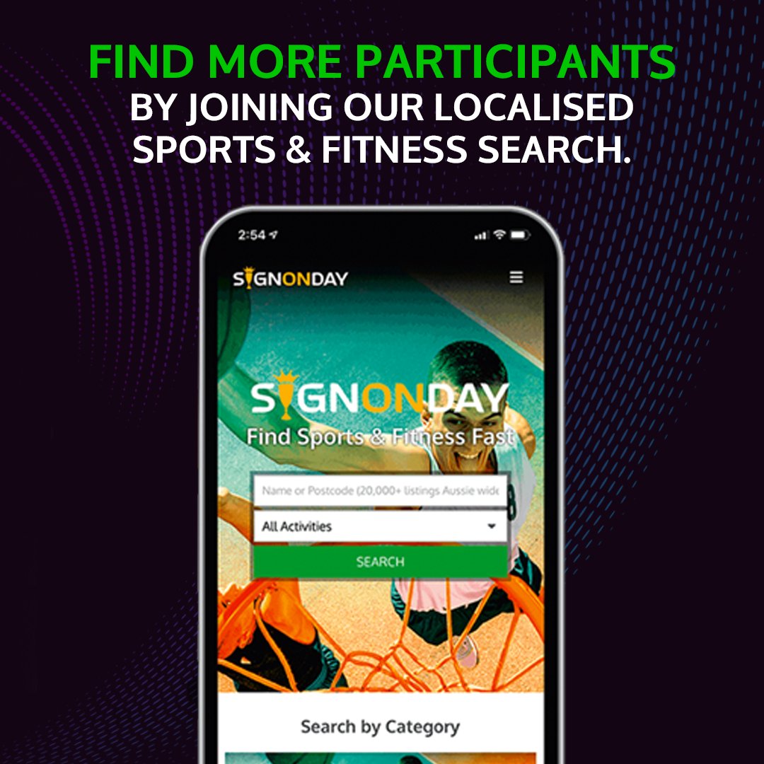 signonday's tweet photo. SIGNONDAY has over 20,000+ local listings of Sports &amp; Fitness ACTIVITY PROVIDERS. Let us help marketing and connect your activities today. Send us a message to find out more or to join our search.

#signonday #stayactive #sports #fitness #personaltrainers #clubs #activities https://t.co/qRv910rcfB