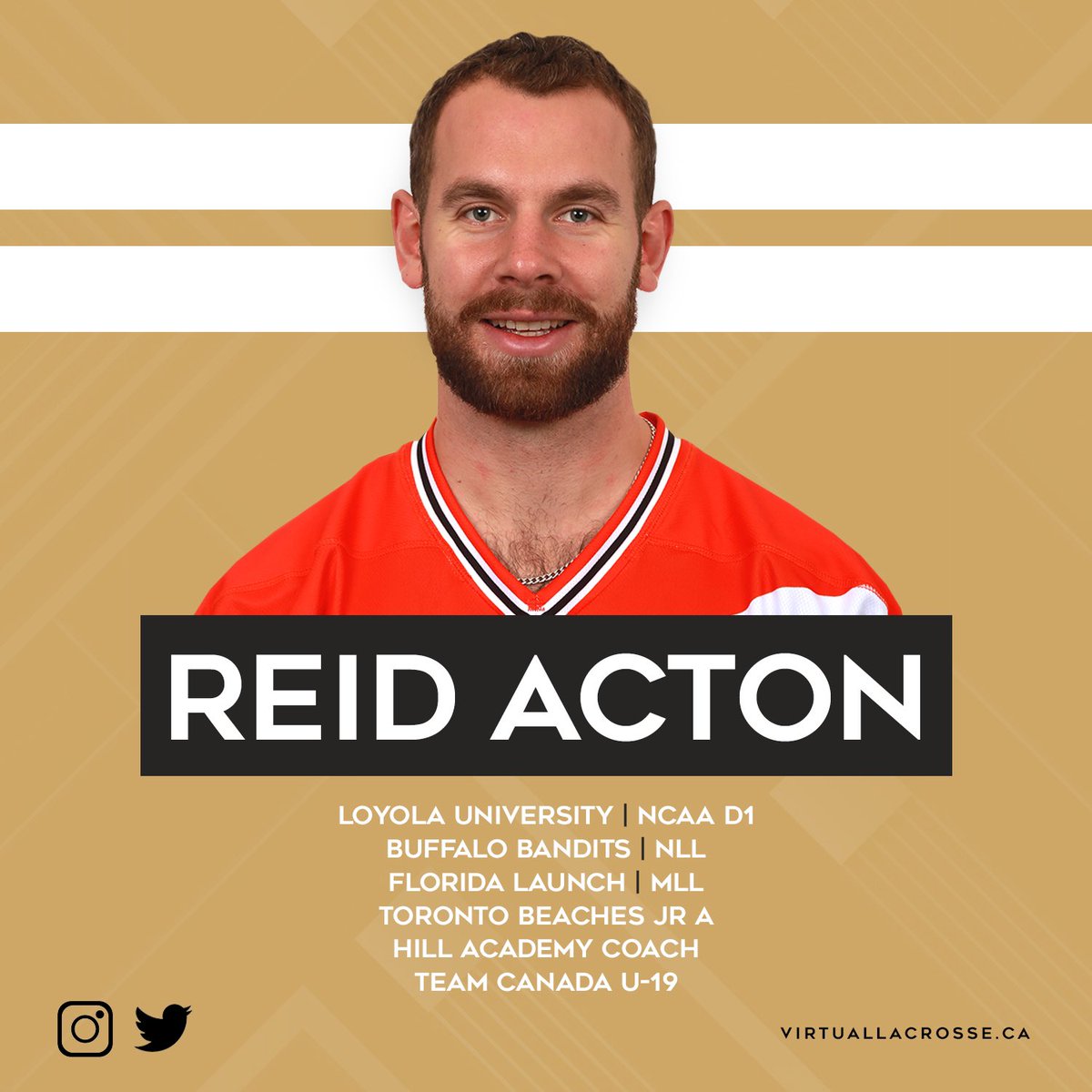 𝗠𝗲𝗲𝘁 𝘁𝗵𝗲 𝗰𝗼𝗮𝗰𝗵𝗲𝘀! 

Virtual Lacrosse will feature 3 new workout videos every Monday with <a href="/ReillyOConnor9/">Reilly O'Connor</a>, <a href="/TheJet1989/">Reid Acton</a> and a new <a href="/NLL/">NLL</a> player every week!