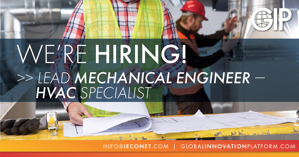 We have a new job posting for a Lead Mechanical Engineer — HVAC Specialist!

Interested? Learn more >> globalinnovationplatform.com/careers.

#hiring #hvac #mechanicalengineer #IPSmartBuzz