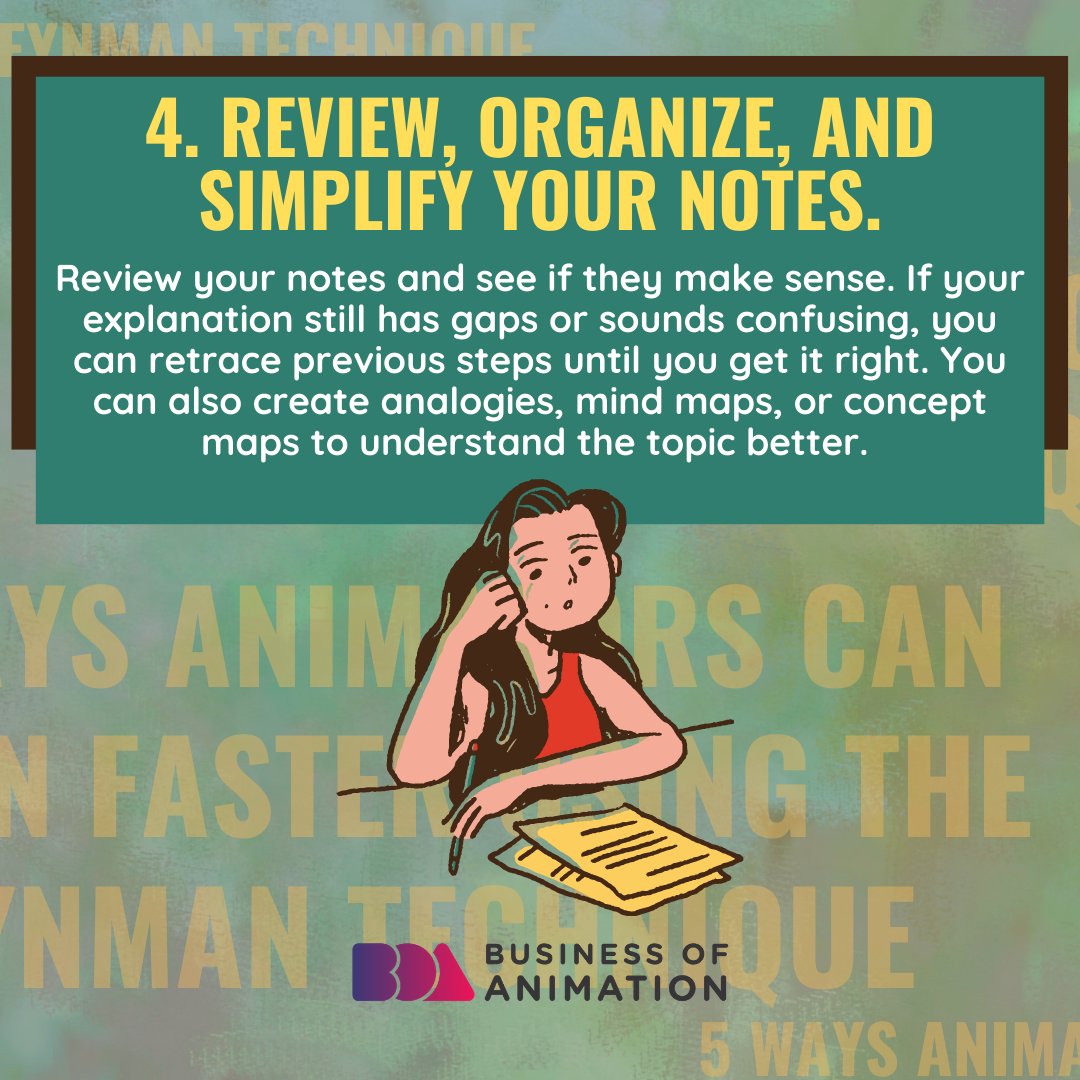 animationbiz's tweet photo. 3. Identify what you do not know (knowledge gaps).
4. Review, organize and simplify your notes.
Want to learn the 4-part framework of becoming a successful animator? Sign up for our FREE Masterclass! Link in bio.
#ProductivityForAnimators #AnimatorLife #AnimatorsLife
2/2 https://t.co/E8eXWNRYgH
