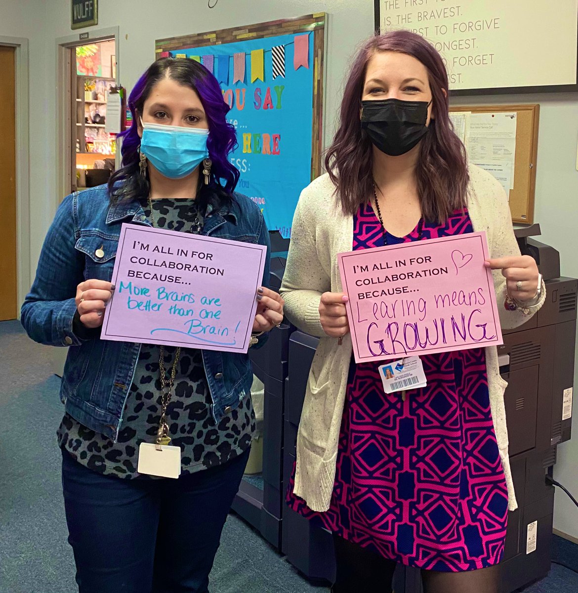 TheWulffs's tweet photo. @TiffanyHoyos1 @MCPS_SCA_Tweets We are all in for collaboration at LWMS! https://t.co/oXoVw6IYl0