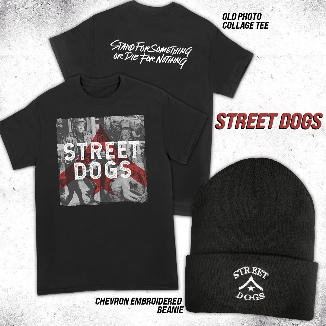 allinmerch's tweet photo. Street Dogs fans, complete your #BostonHC look with the Old Photo Collage tee and Chevron Embroidered Beanie.
.
.
.
#streetdogs #hardcore #hardcoremerch #bostonhardcore https://t.co/T4PrLPzCAg