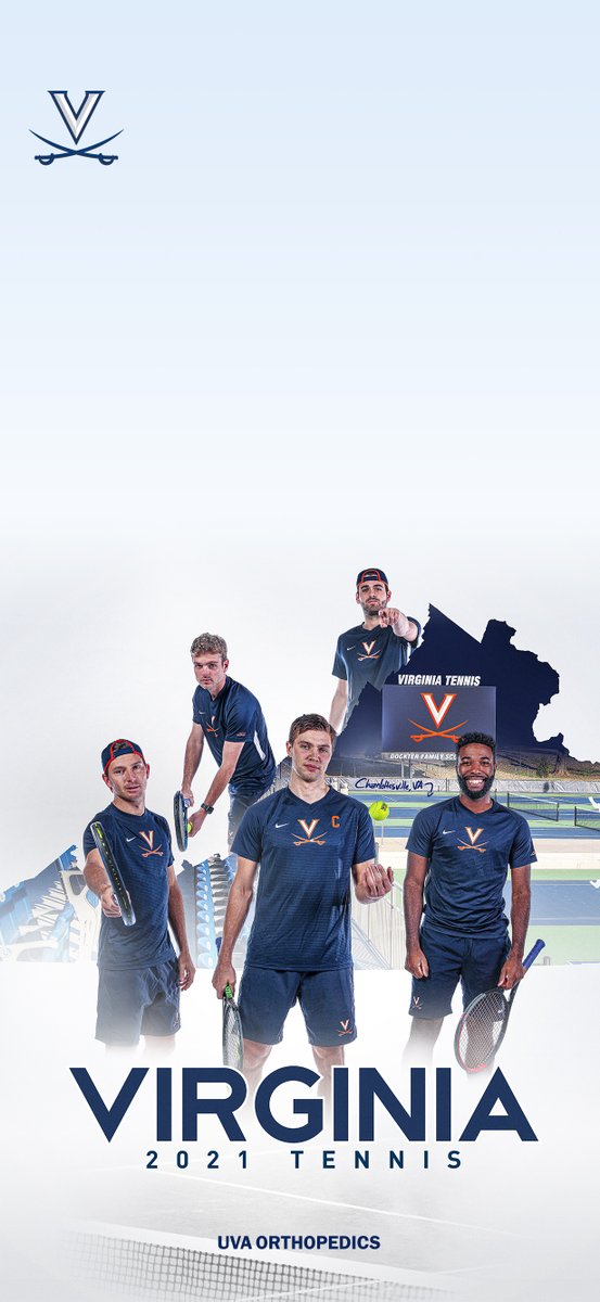 VirginiaSports's tweet photo. Update your 📱&amp;💻 wallpapers with @UVAMensTennis!
#GoHoos | #WallpaperWednesday 🔶🔷 https://t.co/QYlRACYJnJ